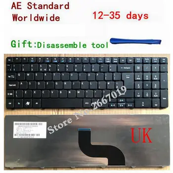 UK nešiojamojo kompiuterio klaviatūra Acer aspire 5820T 7551 5810 5810T 5738 5742 5739 7739 5560 5349 5749Z 5736 5740 7250 5536