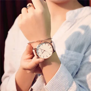 Ulzzang Išskirtinį Paprastas Stilius Moterų Laikrodžiai Mados Kvarciniai Laikrodžiai Moteris Laikrodis