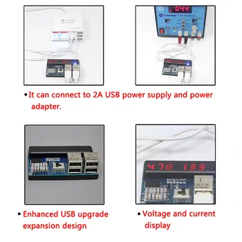 Universalus Baterijų Įkrovimo Įjungimo Plokštė Valdybos Trinkelėmis Bandymo Kabelis Priemonė, skirta iPhone/iPad/Samsung/MI/HUAWEI/KOLEGA/VIVO 