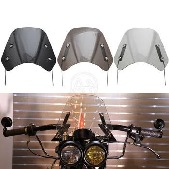 Universalus Motociklas ABS prekinis, galinis Stiklo pertvara nuo Vėjo Priekinio stiklo už Harley Honda Yamaha Kawasaki, Suzuki 5