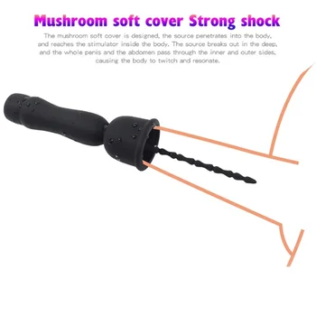 USB įkrovimo Sekso Žaislai, Šlaplės Vibratorius garso dilator vibruojantis varpos Mokymo Blizgesys Massager suaugusiųjų žaislai vibratorius Vyrų sekso žaislas