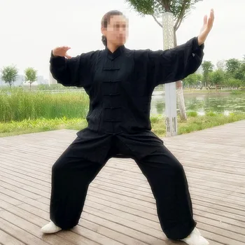 USHINE gamyklos kainų aukštos kokybės Taichi vienodas medvilnės Wushu KungFu vaikams drabužių suaugusiųjų kovos menų Wing Chun kostiumas vyras