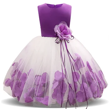 Vaikai 2018 Gėlių Suknelė Maža Mergaitė Suknelės Gimtadienio Ceremonious Vestuvių Bamblys Mergaičių Drabužius Mergina Tutu Suknelė Vaikams