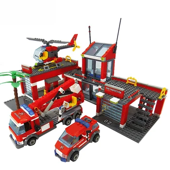 Vaikai Gaisrinės Pastato Blokus Oro Plokštumoje, Sunkvežimių Įrangos Pardavimas, Biuro Įrangos Modelis Blokai Švietimo Statybos Žaislai Vaikams Dovanos