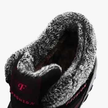 Vaikščiojimo batai moterims, batai 2021 naujas šiltas kailis sniego batai moteriška aukštos pleišto nėriniai-up žiemos batai neperšlampami žieminiai batai moterims
