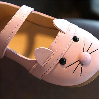 Vaikų mergaičių batai nauji Vaikai Baby Girl Mados Princesė Katė Šokių Nubuko Odos Vieno Batai #4M03