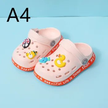 Vaikų šlepetės vasaros vidinis namų vaikų namų vonios kambarys, vonia su neslidžia minkšto dugno kūdikių sandalai A1-15