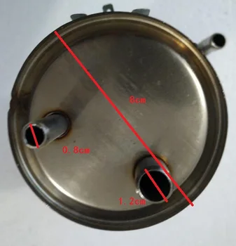 Vandens dozatorius dalių nerūdijančio plieno karšto viduje šildymo bakas