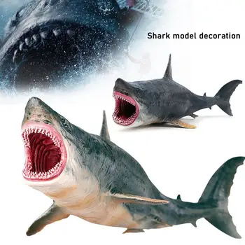 Vandenyno Jūros Gyvybės Jūrų Gyvūnai Megalodon Ryklys Veiksmų Žaislą Dovanų Modelis Vaikas Žaislai Švietimo Surinkimo Mokymosi Pav T8P3