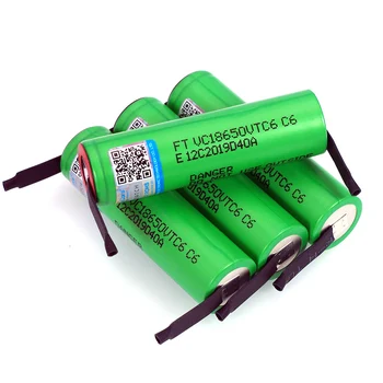 VariCore VTC6 3.7 V 3000mAh 18650 Li-ion Baterija 30A biudžeto Įvykdymo patvirtinimo US18650VTC6 Įrankiai, e-cigarete, baterijų+PASIDARYK pats Nikelio lakštai