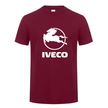 Vasaros Iveco Sunkvežimių T Marškinėliai Topai Naujas Mados Trumpas Rankovės Medvilnės O-kaklo Iveco Logotipas marškinėliai Mans 