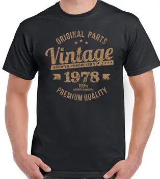 Viršūnės Vasarą Juokingas Cool T-Shirt, Derliaus Originalus Partes 1978 Hombre 40 Cumpleanos Camiseta Graciosa 40 Anos Vasaros
