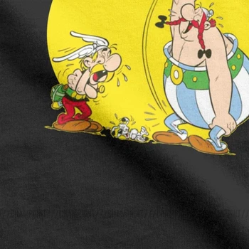 Vyrai Asterix Ir Obelix Juokiasi T Marškinėliai Medvilnės Drabužius Atsitiktinis Trumpas Rankovės Įgulos Kaklo Tee Marškinėliai Spausdinimas T-Shirt Plius Dydis