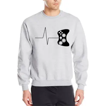 Vyrai harajuku drabužius 2019 sportiniai kostiumai širdies Plakimas žaidėjus hoodies juokingi žaidimų hoodies vaizdo žaidimas, susagstomi megztiniai vyrams dydis S-2XL