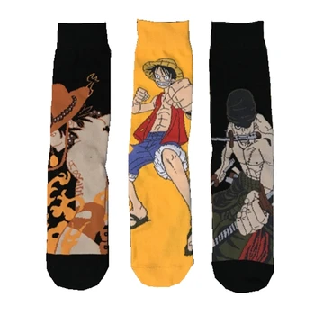 Vyriški pavasarį, rudenį asmenybės animacinių filmų anime medvilnės laimingas kojinės Harajuku mados tendencija riedlentė kojinės