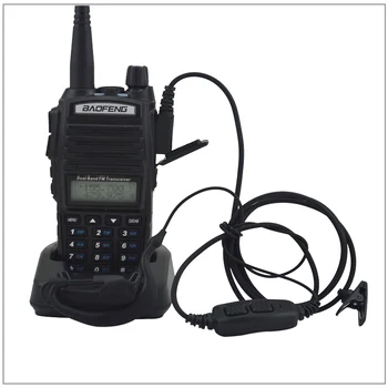 Walkie talkie baofeng uv-82 dviejų dažnių VHF/UHF 136-174/400-520MHz Dvigubai TR 5W kumpis du būdu radijo uv82 FM Ttransceiver UV 82