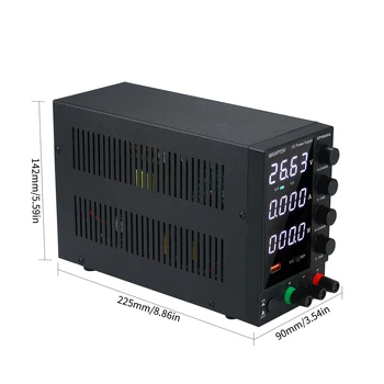 WANPTEK DPS605U 0-60V 0-5A 300W Perjungimo DC Maitinimo šaltinis 4 Skaitmenų LED Ekranas 115 v AC/230V 50/60Hz Reguliuojamas Maitinimo šaltinis
