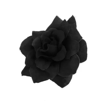 WSFS Karšto 50 vnt Šilko Rožės Dirbtinis Vestuves, Klipai, Vestuvių Papuošimas, Gėlių Galvos (juoda)