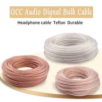 Xangsane OCC sidabruotas sumaišyti garso signalo laidas ausinių laidą prarasti vielos garsiakalbio kabelį DIY stiprintuvą, skirtą hifi kabelis