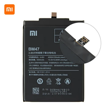 Xiao mi Originalus BM47 4100mAh Baterija Xiaomi Redmi 3S 3X Redmi 4X Redmi 3 / 3pro BM47 Telefono Baterijos Pakeitimas