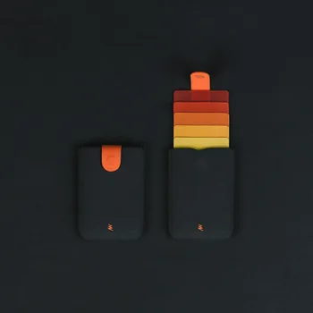 Xiaomi DAX V2 kortelės turėtojas Mini Slim Portable Verslo Kortelių Turėtojams Ištraukė Vyrai Moterys Piniginės Gradiento Spalvos, 5 Kortelių Pinigus, Piniginės