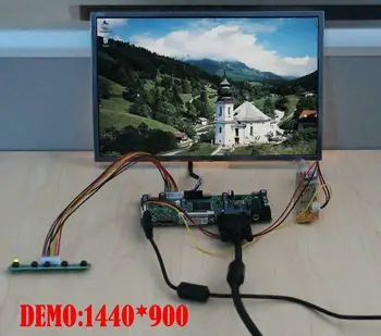Yqwsyxl Kontrolės Valdyba Stebėti Rinkinys LP154WX4(TL)(C1) LP154WX4-TLC1 HDMI + DVI + VGA LCD LED ekrano Valdiklio plokštės Tvarkyklės