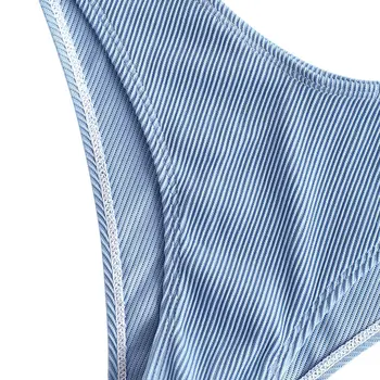 ZAFUL Tekstūra Briaunoti Priekyje Uždarymas Bikini Komplektas Dirželiai Kietas Seksualus Push-Up maudymosi Kostiumėliai Moterims Plaukti Kostiumas Kamšalu 2020 Metų Vasaros, Nauja
