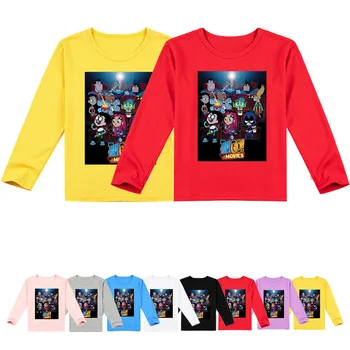 Z&Y 2-16Y 2020 m. Vaikų Megztiniai Berniukams, Mergaitėms ilgomis Rankovėmis Viršūnes Vaikų Rudens Teen Titans Eiti Marškinėliai Vaikams Megztinis Palaidinė