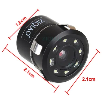 ZIQIAO Automobilį Atbuline eiga Galinio vaizdo Kamera 8 LED Naktinio Matymo automobilių Stovėjimo aikštelė Atsarginę Kamerą HS017