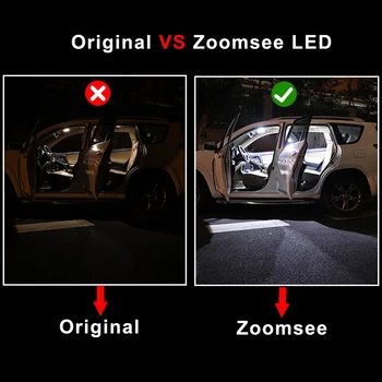 Zoomsee 10vnt Canbus Toyota CHR C-HR 2016 2017 2018 2020 m. Transporto priemonė, LED Lemputės, Patalpų Interjero Dome Žemėlapio Skaitymas Kamieno Šviesos Rinkinys