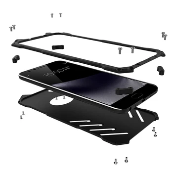 Šarvai Aliuminio Metalo Case For IPhone 12 PRO 11 PRO X XR XS MAX 5 se 6 6S 7 8 Plius Rėmo Šarvai atsparus smūgiams Apsauginis Dangtelis Korpuso
