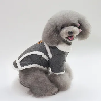 Šiltas šunelis Striukė Nešioti Rudenį, Žiemą Dviejų kojų, Paltai Mažas Vidutinis Didelis Augintiniai Tiekėjų Šunų Drabužius