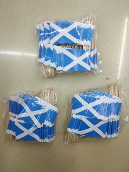 Škotijos dantų krapštuką Vėliavos 500Pcs Popieriaus Maisto Susitvarko Vakarienė Tortas dantų krapštuką Cupcake Vaisių Apdailos Lazdos Šalies Kokteiliai