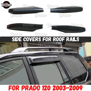 Šoniniai dangteliai stogo bagažinės laikikliai atveju Toyota Prado 120 2003-2009 ABS plastiko liejimo 1 set / 4 vnt automobilių apdailos stilius