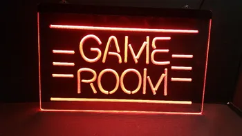 žaidimų kambarys logotipą, 3 dydžio, Namų Apdaila, Sienų Dekoras Alaus NR Bar Pub Klubas LED Neon Light Ženklas