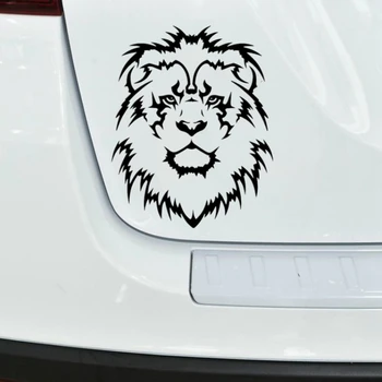 ŽAISTI COOL Lion Head Priekinio stiklo Automobilio Lipdukas, Automobiliai, Motociklai, Priedai PVC Lipdukai BMW VW Audi Octavia Gti