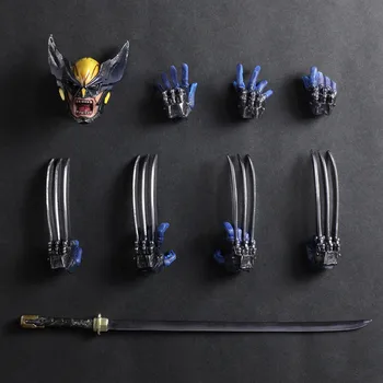 ŽAISTI MENŲ 26cm Stebuklas X-MEN Wolverine Veiksmų Skaičius, Modelį, Žaislai