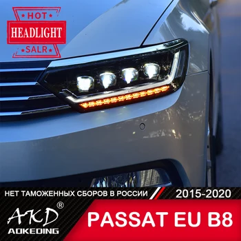 Žibintas VW Passat, B8 Europoje-2020 m. passat, B8.5 LED Žibintai Rūko Žibintai Dienos Veikia Šviesos DRL Tuning, Automobilių Priedai