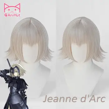 【AniHut】Pakeisti Jeanne d 'Arc Perukas Likimas Grand Kad Cosplay Perukas Sintetinis Plaukų FGO žanos d' Ark
