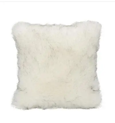 Vientisos spalvos pūkuotas pliušinis pagalvėlė padengti dekoratyvinių užvalkalas dirbtiniais kailiais pagalvę padengti juosmens užvalkalas namų tekstilės