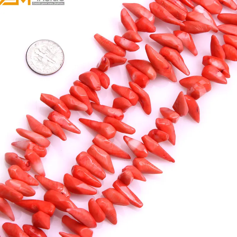 Perlas-viduje Didelio Dydžio Raudonasis Čili Formos Koralų Karoliukų Papuošalai Priėmimo Ilgis 15inches 
