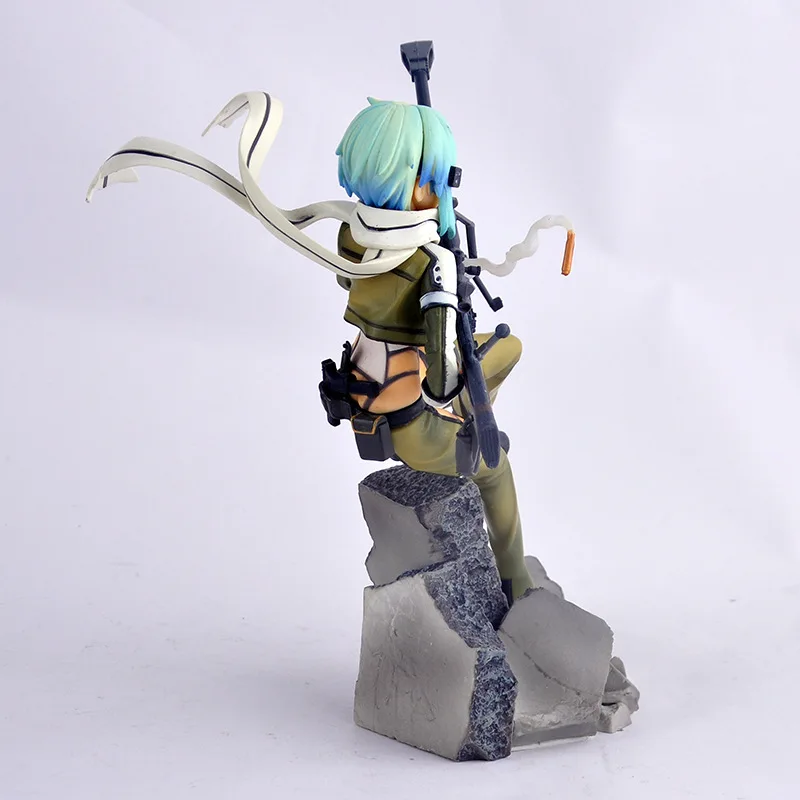 Kardas Meno Internete II Anime SAN Pav Asada shino Sinon 20CM Veiksmų PVC Statulėlės Žaidimas Gun Gale Internete GGO Modelis Žaislai, Kolekcines