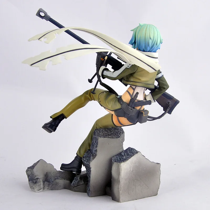 Kardas Meno Internete II Anime SAN Pav Asada shino Sinon 20CM Veiksmų PVC Statulėlės Žaidimas Gun Gale Internete GGO Modelis Žaislai, Kolekcines