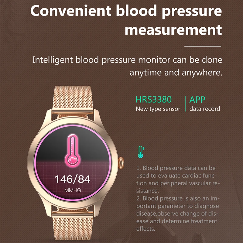 LIGE Ponios Smart Watch Moterų, prabangos Smartwatch jutiklinių Turas Sreen Širdies ritmo Monitorius Kraujo Spaudimo Deguonies Fitneso Tracke