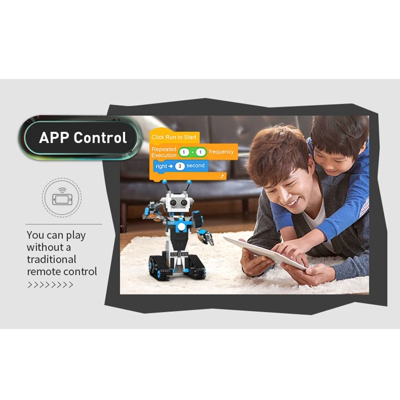 420PCS intelektinių Programavimo Kūrimo Bloką Technologijų Robotas Nuotolinio Valdymo Robotas Plytų Žaislas