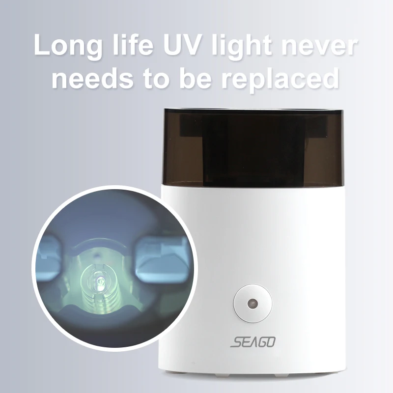 SEAGO 2 in 1 UV Elektros Sonic dantų šepetėlį Sterilizer Sanitizer Dantų šepetėliu Antibacteria Ultravioletinių Turėtojas Langelį Pora Mylėtojas