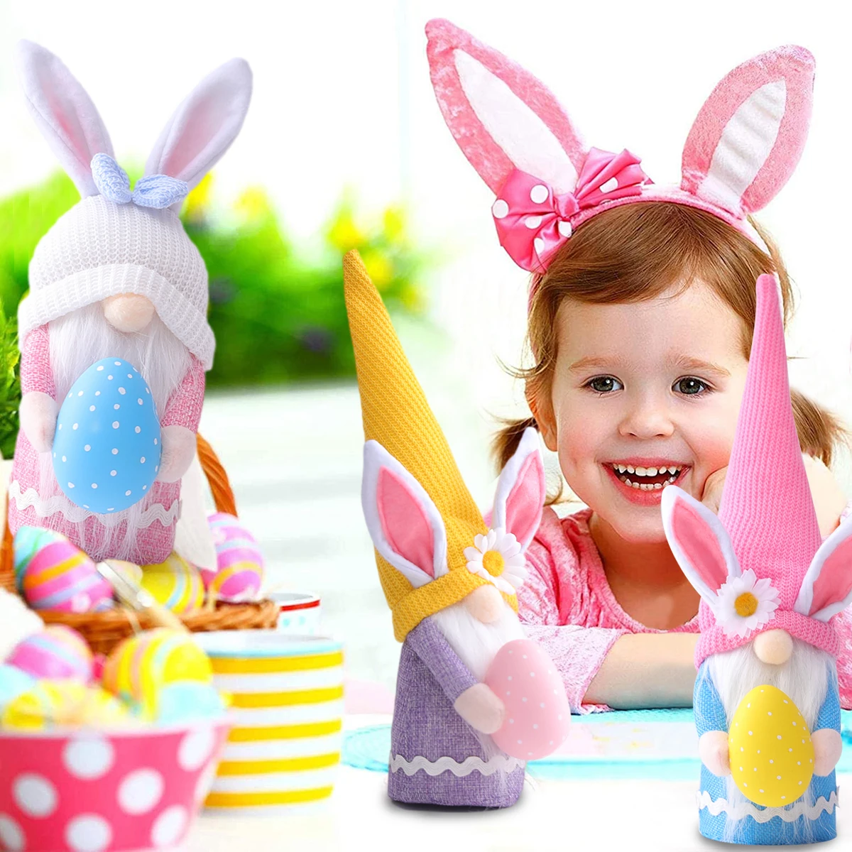 Mielas Spalvingas Triušio Ausies Lėlės Easter Bunny Vaikams Dovanų Naudai Linksmų Velykų Dekoracijas Namų Dekoro Velykų Šalies Prekių
