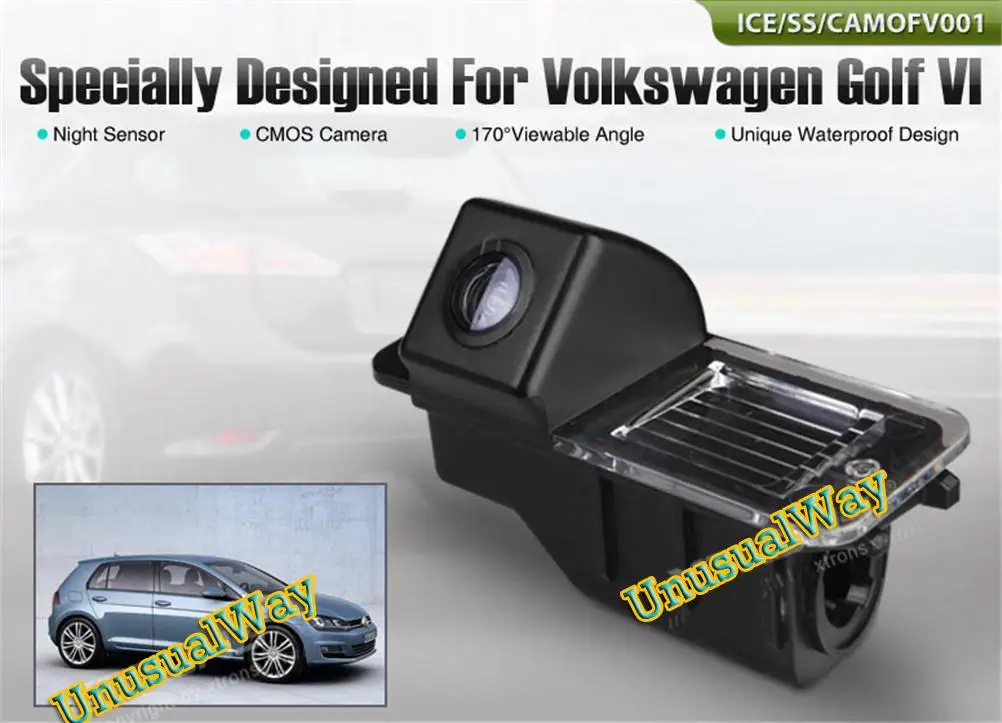 Automobilio galinio vaizdo Atsargines Kameros CCD VW Golf Vandeniui Automobilio Galinio vaizdo Kamera HD Naktinio Matymo 170 Laipsnių Kampu nemokamas pristatymas