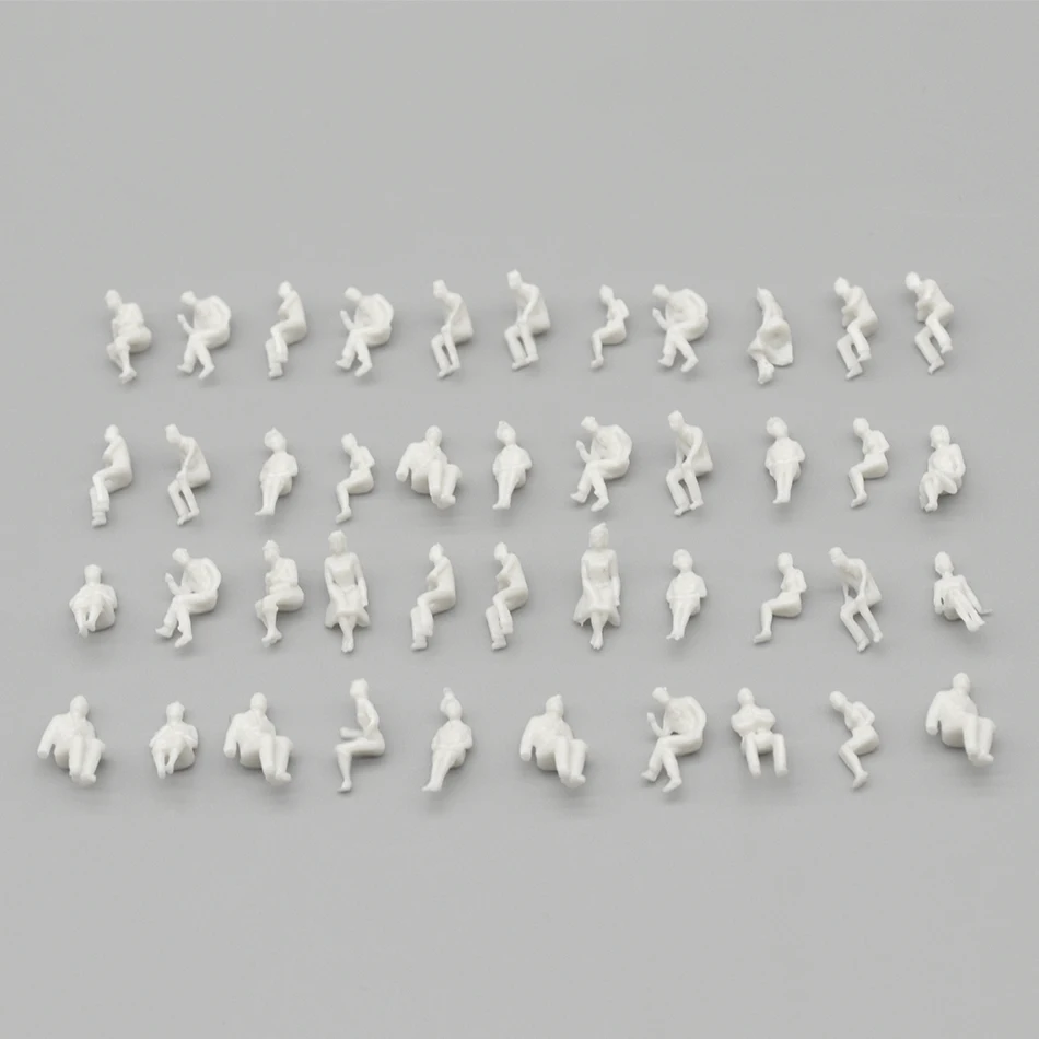 1/100 Masto Modelis Žmonių, Visi Sėdi Baltas Mini Duomenys Architektūros Pastatas, Traukinių Parko Kraštovaizdžio Gatvės Diorama Išdėstymas