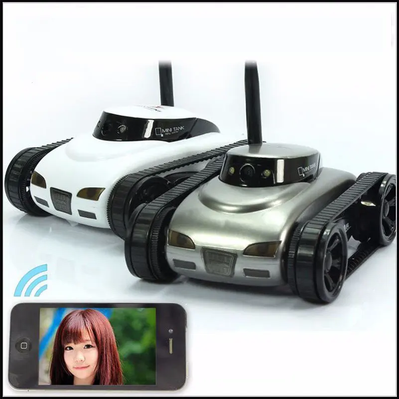 Vaikų, Suaugusiųjų WiFi Rc Mini Tankas Automobilių ISpy su Vaizdo 0.3 MP Kamera 777-270 Nuotolinio Robotas su 4CH Suppots Mobiliųjų telefonų Programas